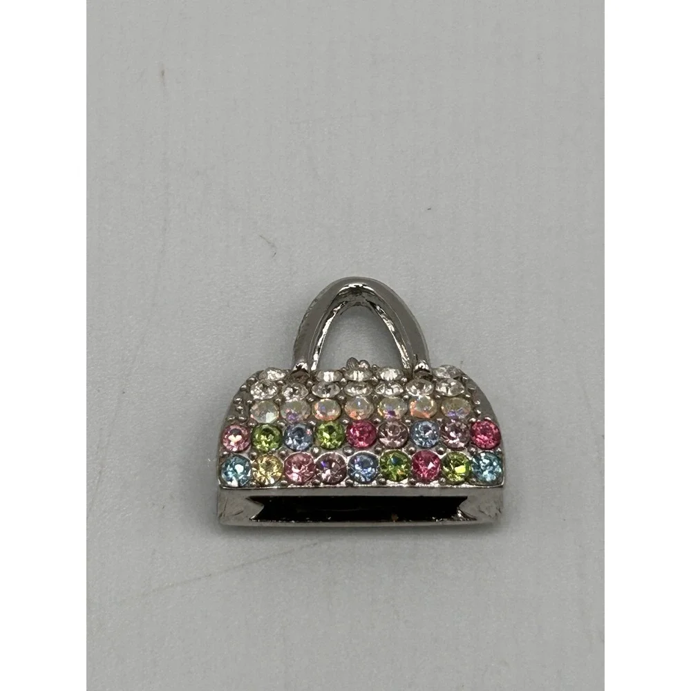 Crystal Sparkling Handbag‎ Purse Clutch Pendant Charm